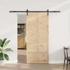 Slankios durys Natūrali 80 x 208 cm Pušies medienos masyvas