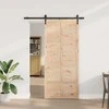 Slankios durys Natūrali 80 x 208 cm Pušies medienos masyvas