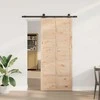 Slankios durys Natūrali 80 x 208 cm Pušies medienos masyvas