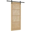 Slankios durys Natūrali 83 x 211 cm Pušies medienos masyvas
