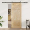Slankios durys Natūrali 83 x 211 cm Pušies medienos masyvas