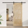 Slankios durys Natūrali 83 x 211 cm Pušies medienos masyvas