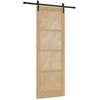 Slankios durys Natūrali 83 x 232 cm Pušies medienos masyvas