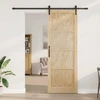 Slankios durys Natūrali 83 x 232 cm Pušies medienos masyvas