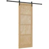 Slankios durys Natūrali 83 x 232 cm Pušies medienos masyvas