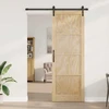 Slankios durys Natūrali 83 x 232 cm Pušies medienos masyvas