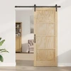 Slankios durys Natūrali 86 x 211 cm Pušies medienos masyvas