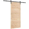 Slankios durys Natūrali 90 x 208 cm Pušies medienos masyvas
