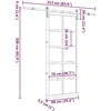 Slankios durys Natūrali 90 x 208 cm Pušies medienos masyvas