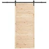 Slankios durys Natūrali 90 x 208 cm Pušies medienos masyvas