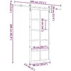 Slankios durys Natūrali 90 x 208 cm Pušies medienos masyvas
