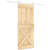 Slankios durys Natūrali ir Balta 100 x 210 cm