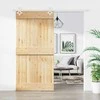 Slankios durys Natūrali ir Balta 100 x 210 cm