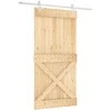 Slankios durys Natūrali ir Balta 100 x 210 cm