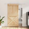 Slankios durys Natūrali ir Balta 100 x 210 cm