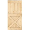 Slankios durys Natūrali ir Balta 100 x 210 cm
