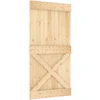 Slankios durys Natūrali ir Balta 100 x 210 cm