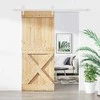 Slankios durys Natūrali ir Balta 100 x 210 cm