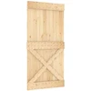 Slankios durys Natūrali ir Balta 100 x 210 cm
