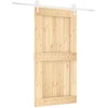 Slankios durys Natūrali ir Balta 100 x 210 cm