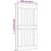 Slankios durys Natūrali ir Balta 100 x 210 cm