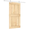 Slankios durys Natūrali ir Balta 100 x 210 cm