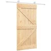 Slankios durys Natūrali ir Balta 100 x 210 cm