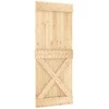 Slankios durys Natūrali ir Balta 100 x 210 cm