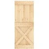 Slankios durys Natūrali ir Balta 100 x 210 cm