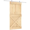 Slankios durys Natūrali ir Balta 100 x 210 cm