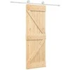 Slankios durys Natūrali ir Balta 70 x 210 cm