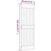 Slankios durys Natūrali ir Balta 70 x 210 cm