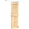 Slankios durys Natūrali ir Balta 70 x 210 cm