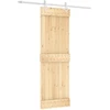 Slankios durys Natūrali ir Balta 70 x 210 cm