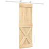 Slankios durys Natūrali ir Balta 70 x 210 cm