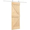 Slankios durys Natūrali ir Balta 70 x 210 cm