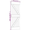 Slankios durys Natūrali ir Balta 70 x 210 cm