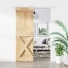 Slankios durys Natūrali ir Balta 70 x 210 cm