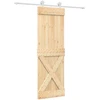 Slankios durys Natūrali ir Balta 70 x 210 cm