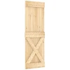 Slankios durys 70 x 210 cm Natūrali ir Balta
