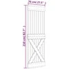 Slankios durys Natūrali ir Balta 70 x 210 cm