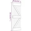 Slankios durys Natūrali ir Balta 70 x 210 cm
