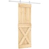 Slankios durys Natūrali ir Balta 70 x 210 cm