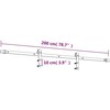 Slankios durys Natūrali ir Balta 70 x 210 cm