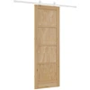 Slankios durys Natūrali ir Balta 73,5 x 211 cm