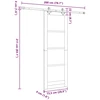 Slankios durys Natūrali ir Balta 73,5 x 211 cm