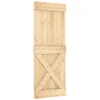 Slankios durys Natūrali ir Balta 80 x 210 cm