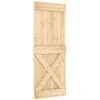 Slankios durys Natūrali ir Balta 80 x 210 cm