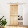 Slankios durys Natūrali ir Balta 80 x 210 cm