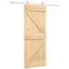 Slankios durys Natūrali ir Balta 80 x 210 cm